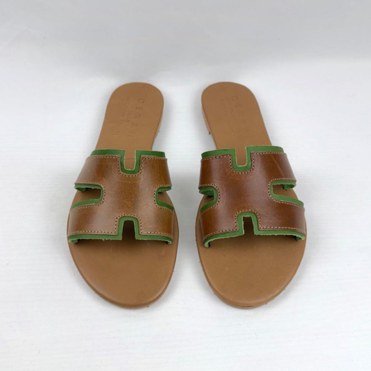 SANDALO KORA (MARRONE/VERDE)