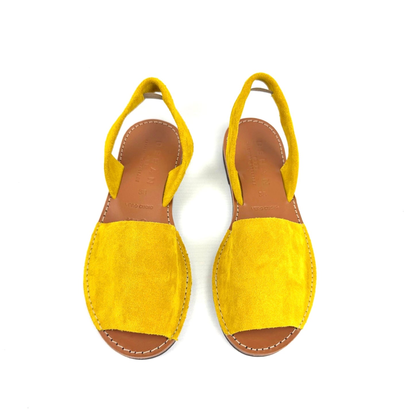 SANDALO SOLAZ (Scamosciato giallo)