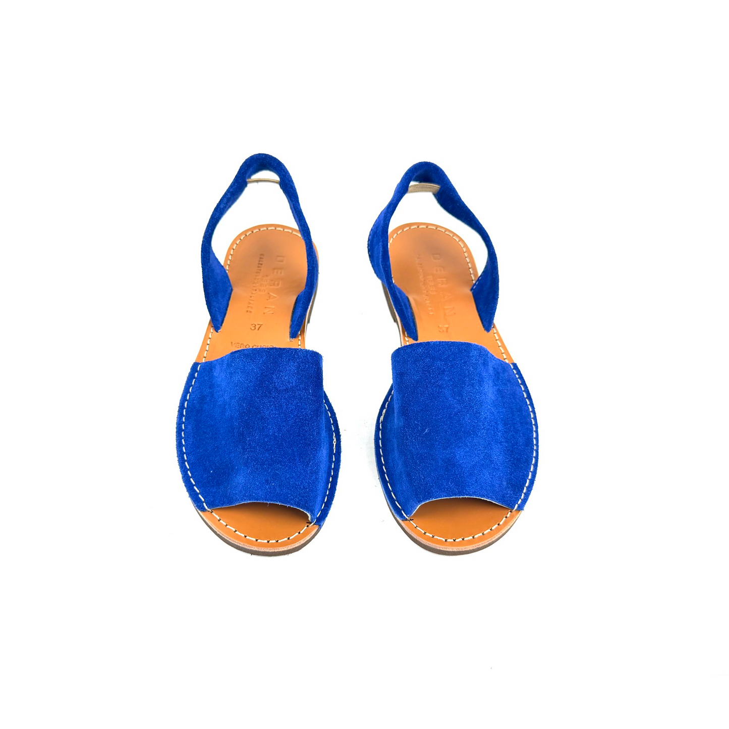 SANDALO SOLAZ BLU (Scamosciato bluette)