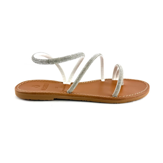 SANDALO LUCE (Strass/Bianco)