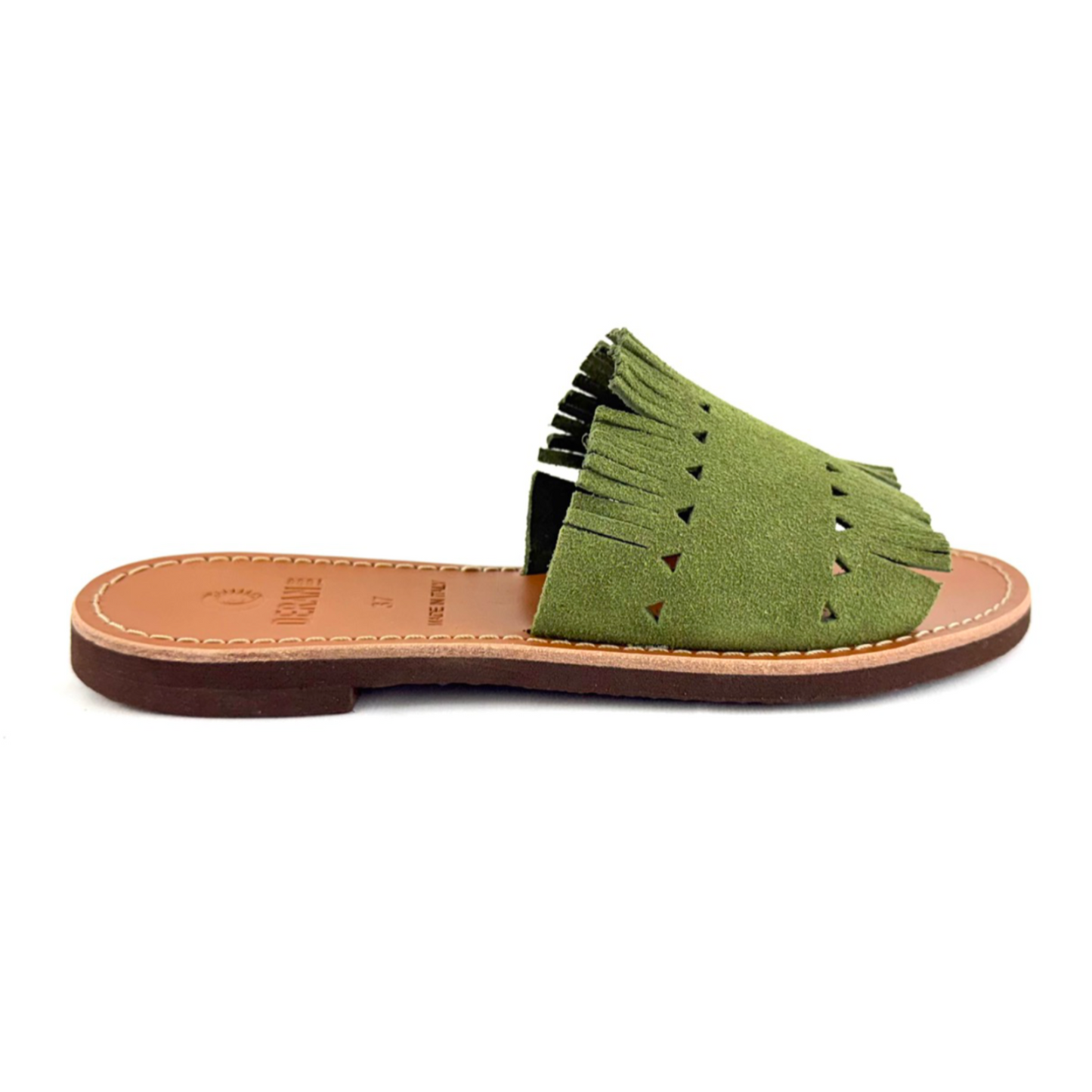 SANDALO YENTU (Verde scamosciato)
