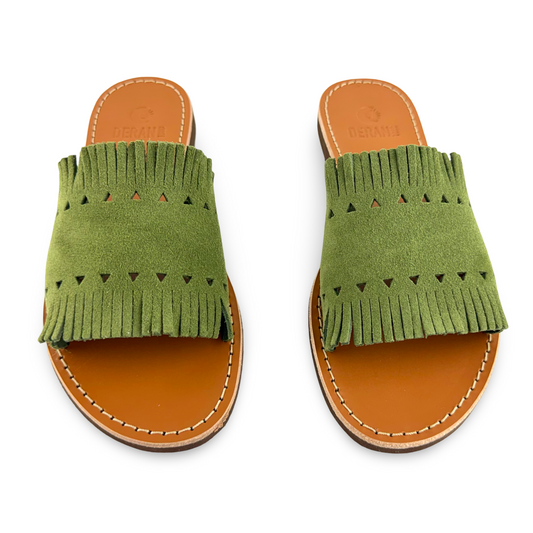 SANDALO YENTU (Verde scamosciato)