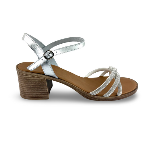 Sandalo Lucea (strass bianco)