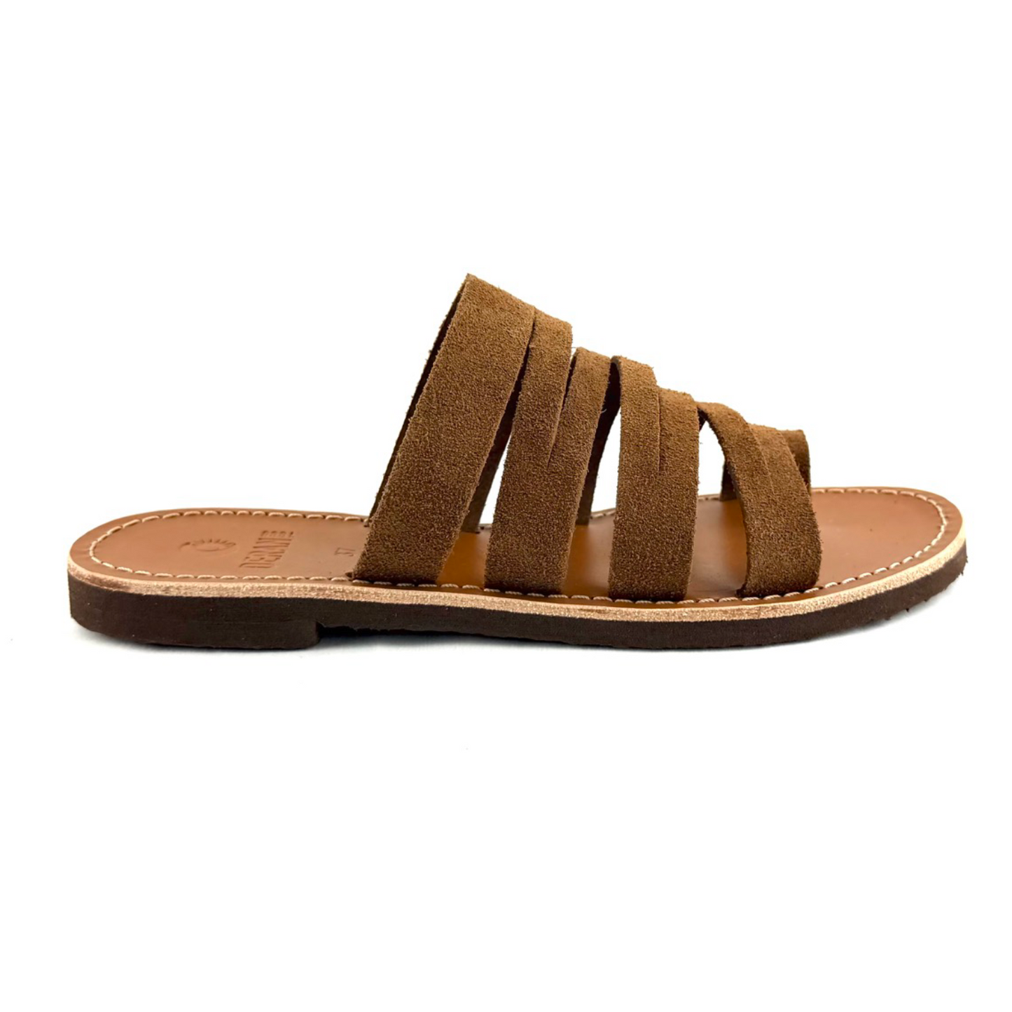 SANDALO TRIVELA (Scamosciato marrone)