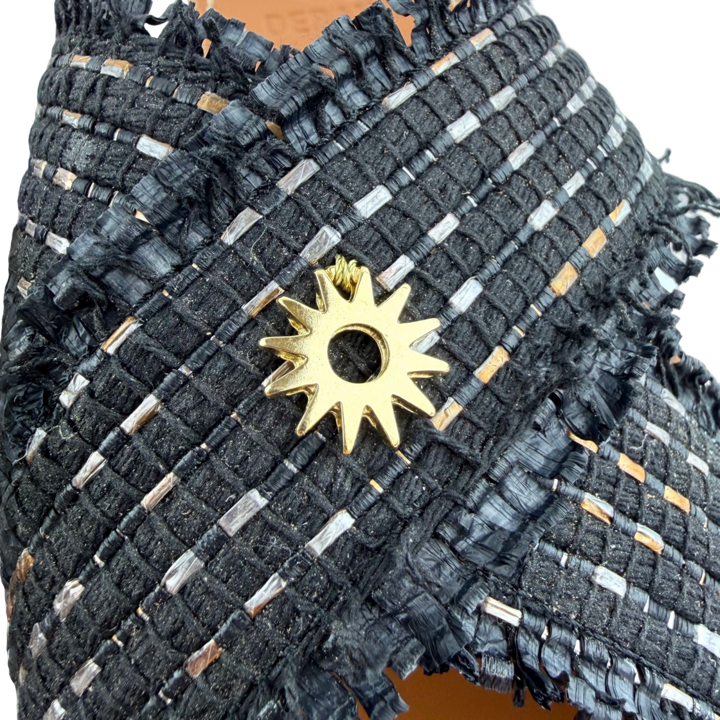 SANDALO LEUCA RAFIA (Nero)