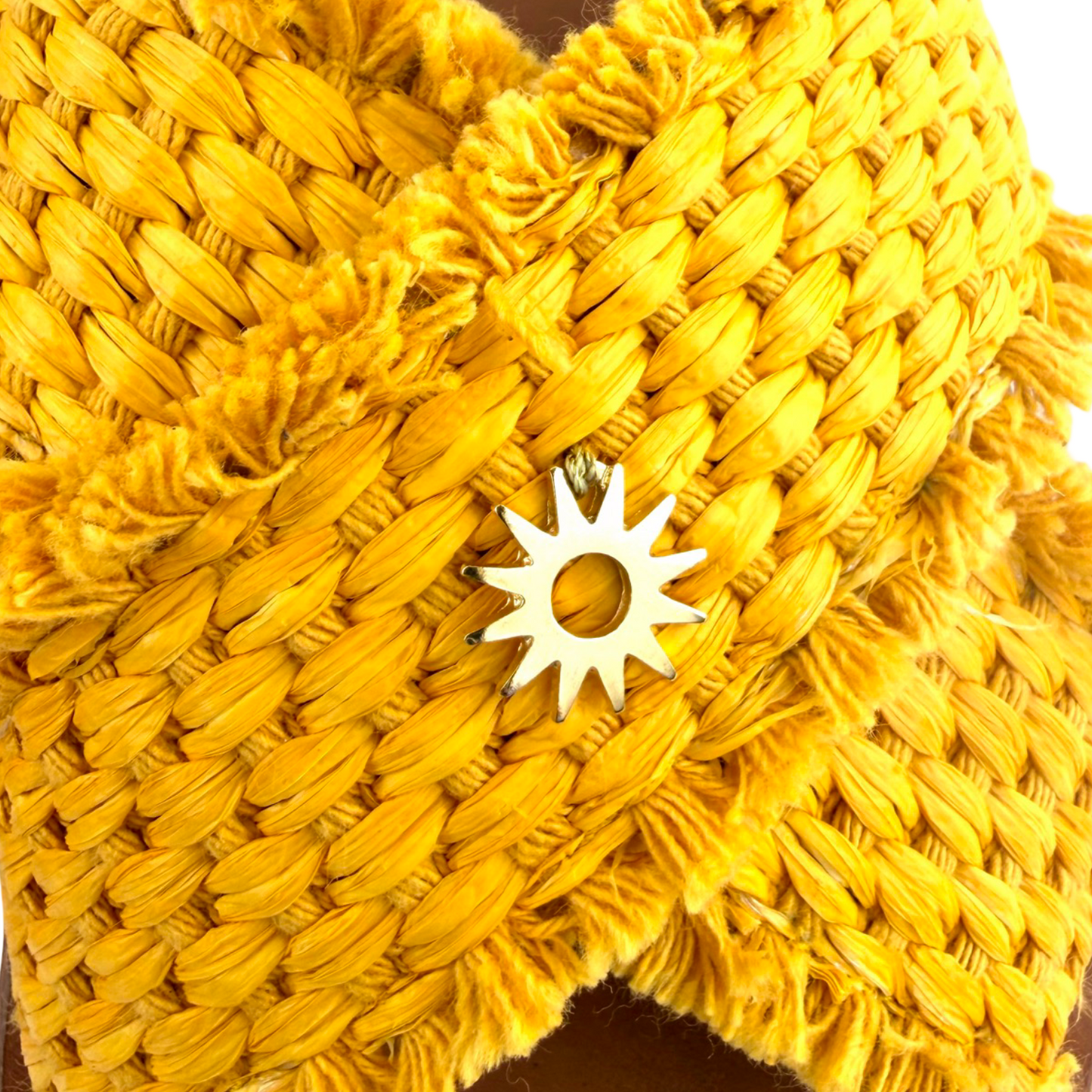SANDALO LEUCA RAFIA (Giallo)