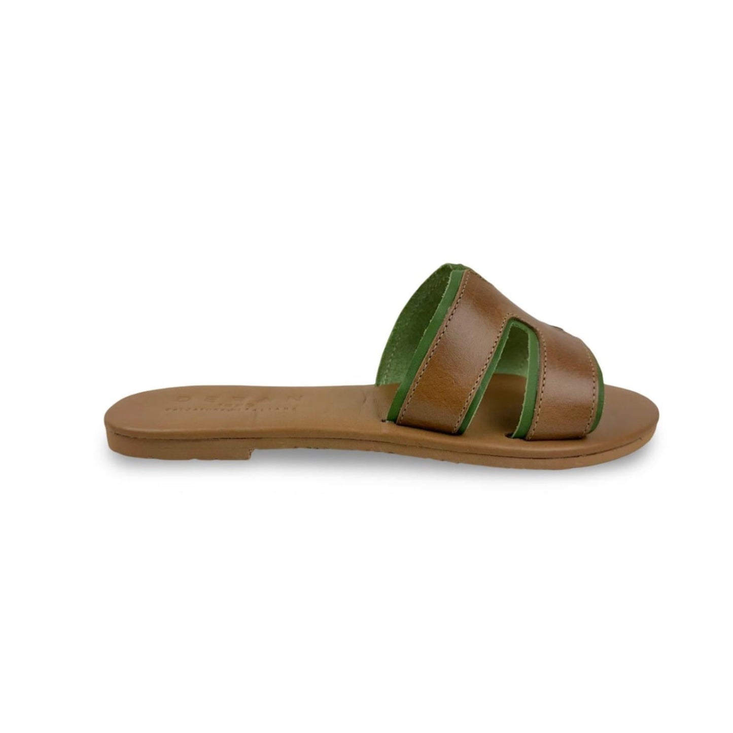 SANDALO KORA (MARRONE/VERDE)